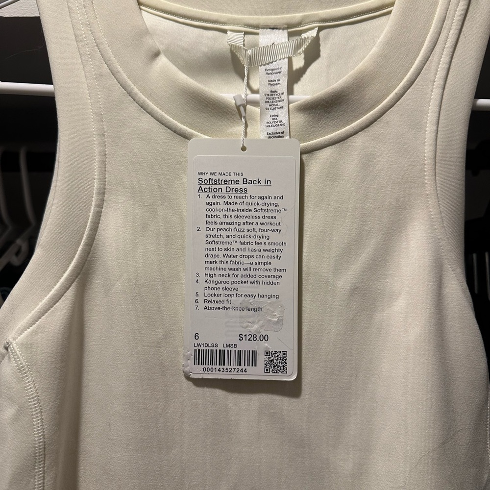 Lulu lemon softstreme back in action dress